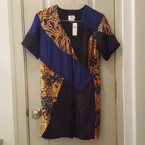 Anthropologie "Camellia" Patchwork dress